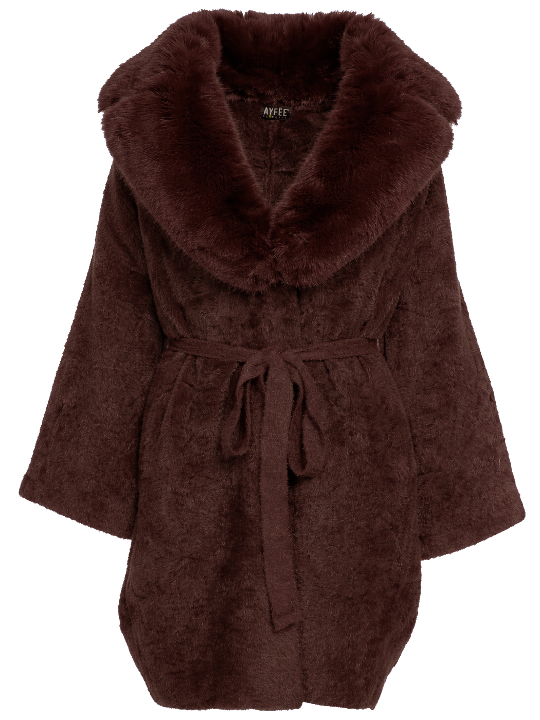 MANTELLA COLLO PELLICCIA,3 TG,100%NY,MADE IN PRC  - BROWN